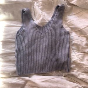 Blue Knit Tank